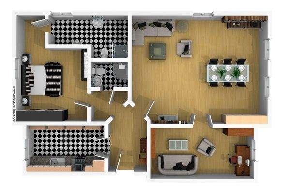 Grundriß Vogelperspektive