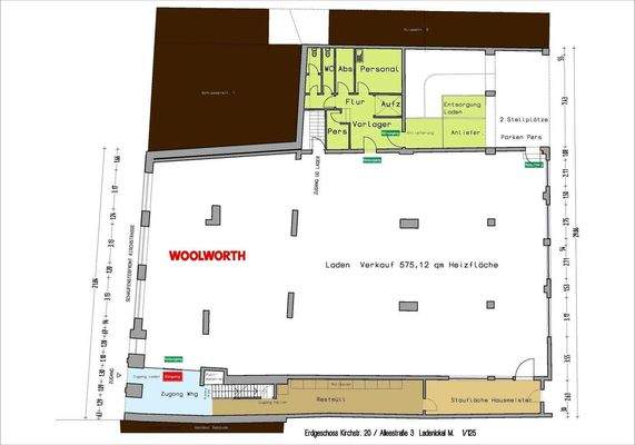 Grundriss Gewerbe EG