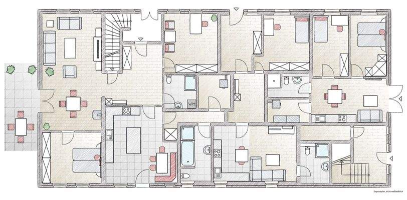 Hauptgebäude - Erdgeschoss