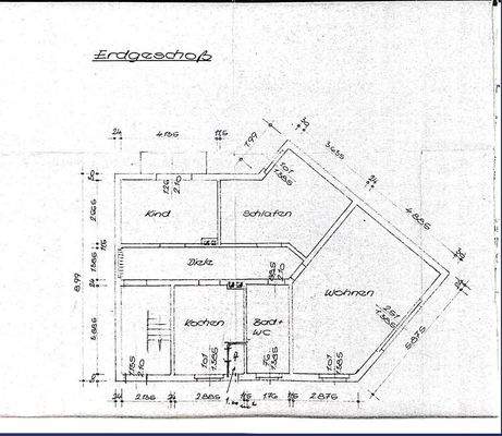 Grundriss Vorderhaus 1 -  Hochparterre