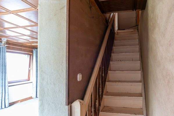 Treppe zum ausgebauten Spitzboden