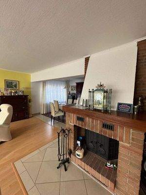 Kamin mit Sicht auf Esszimmer EG
