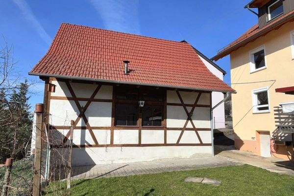 Ansicht Gerätehütte/Garage