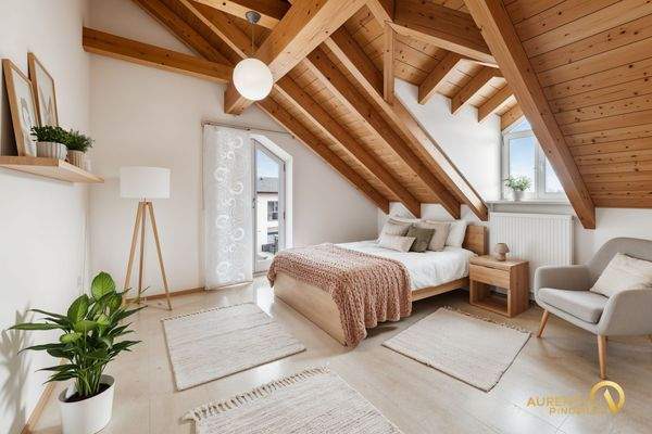 Schlafzimmer mit Ankleide - (Einrichtungsbeispiel)