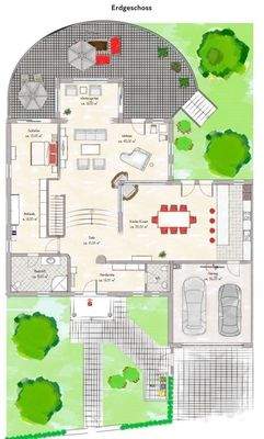 offenes, großzügiges Wohnen mit Wintergarten im Erdgeschoss