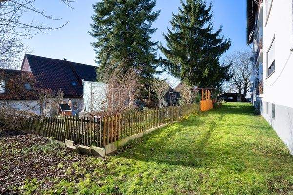 einzelne Gärten der Wohnungen