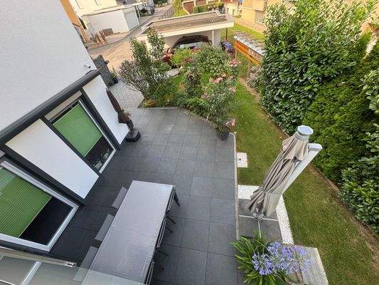 Blick über die Terrasse