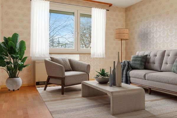 Wohnzimmer visualisiert