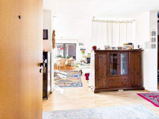 Blick ins Wohnzimmer