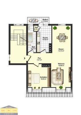Wohnung 11 (DG rechts)