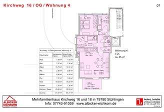 Grundriss Whg. 4 Obergeschoss