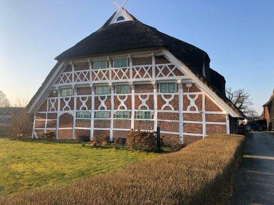 Frontansicht auf das wunderschöne Fachwerk