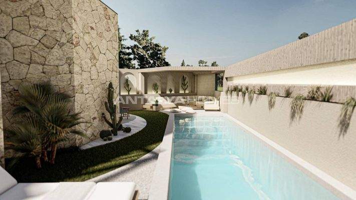 Detached Sea-View Houses with Private Pool in Bodrum Gumusluk