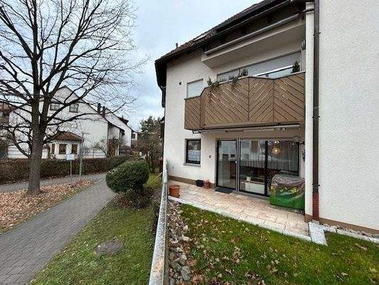 Blick auf die Wohnung im Erdgeschoss