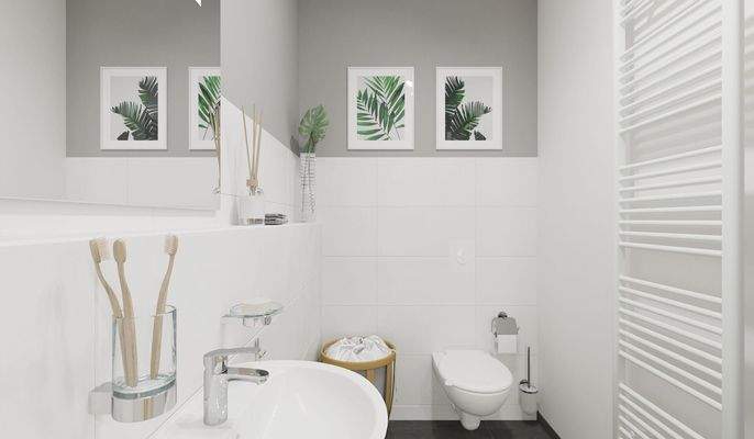 Für Ihre Gäste steht ein separates WC bereit