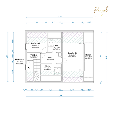 Grundriss - Obergeschoss