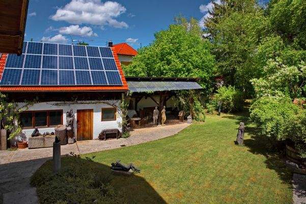 Südansicht  Atelier mit Freisitz