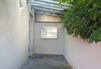 geschützter Hauseingang