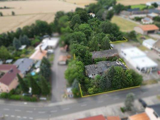 Andeutung der Grundstücksgrenzen - Kopie