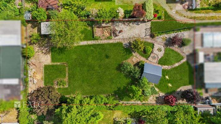 Vogelperspektive Grundstück