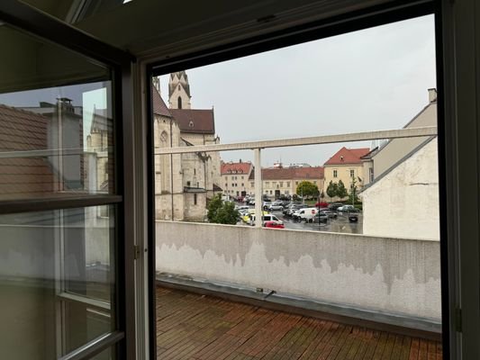 herrliche Sonnenterrasse mit Blick zum Dom