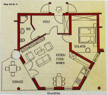 Grundriss Whg. Nr. 6