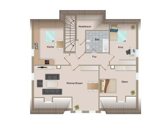 Grundriss Dachgeschoss