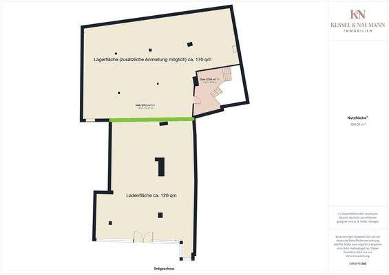 Grundriss nach Teilung 