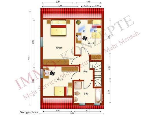Grundriss Dachgeschoss