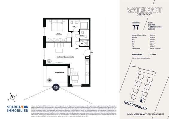 Grundriss Wohnung 77