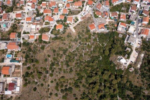 Vogelperspektive des Grundstücks