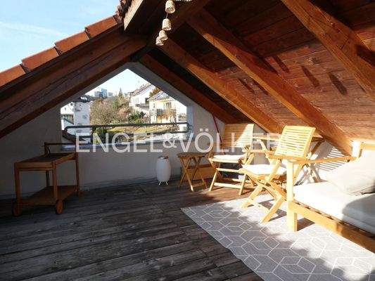 Sonnige Dachterrasse in Südost-Ausrichtung