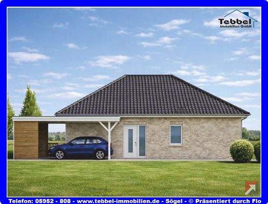 Walmdachbungalow in Sögel - Visualisierung