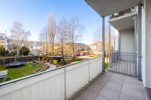 Weitsicht vom Balkon 