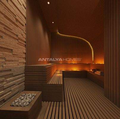 Seafront Apartments in a Complex with Rich Amenities in Alanya