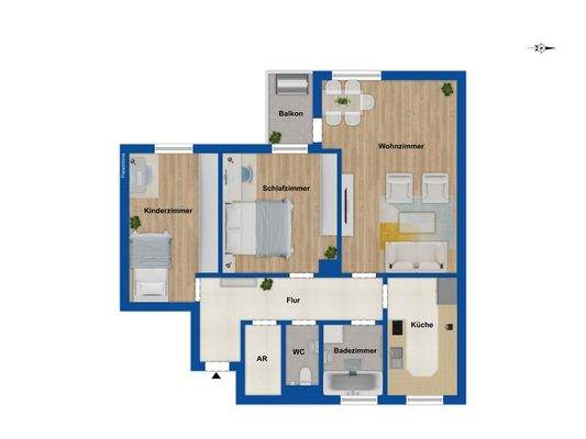 Grundriss 3. Obergeschoss