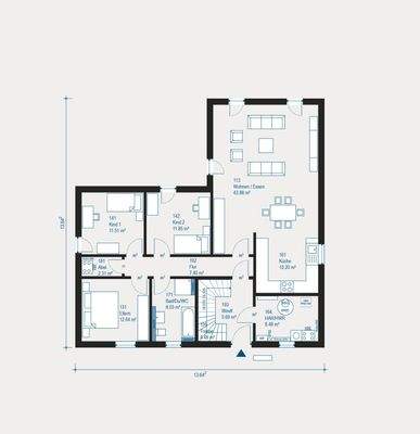 Familienfreundlicher Grundriss
