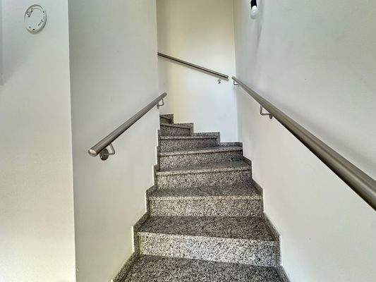 Treppenaufgang zum Wohnbereich