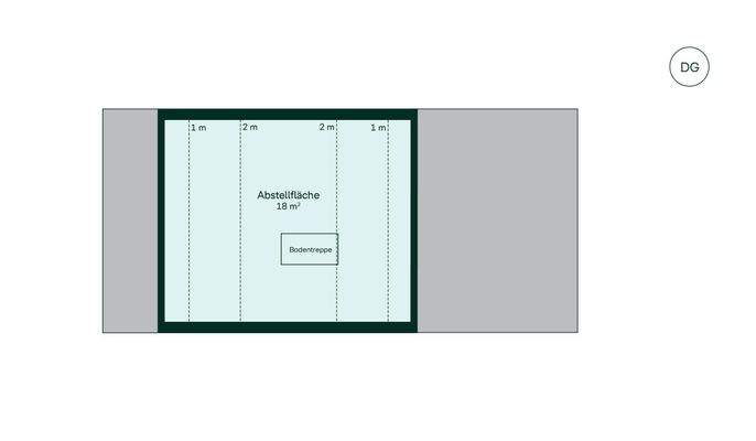 Grundriss DG Reihenhaus im Quartier Wurmtalgärten
