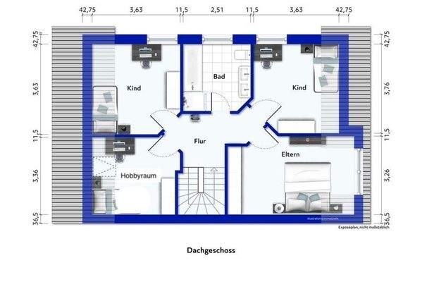 Grundriss Dachgeschoss
