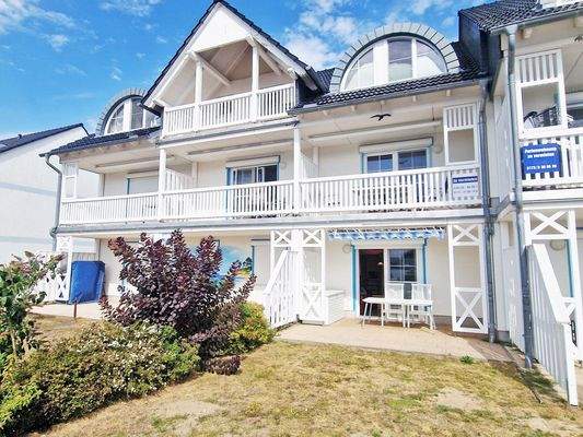 Blick zur Erdgeschosswohnung