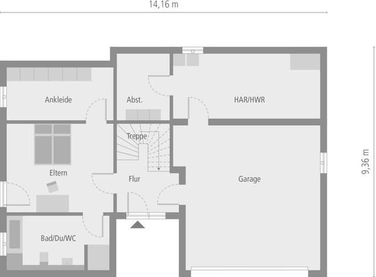 Grundriss-Keller-im Berg-Hanghaus-Wohnkeller