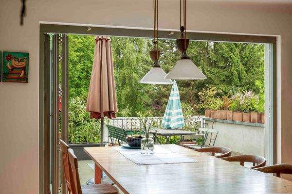 Blick auf die Terrasse