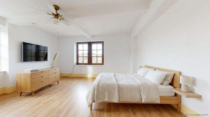 Ein Blick ins Schlafzimmer (KI-generiert) 