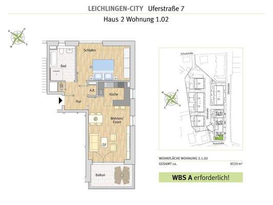 Grundriss Wohnung 2.1.02