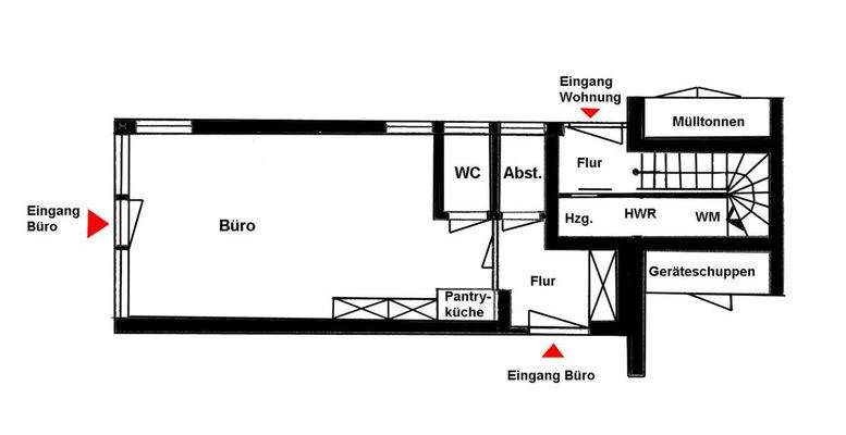Grundriss Gewerbe EG