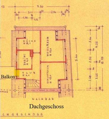 Grundriss Dachgeschoss