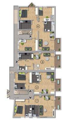 Haupthaus 1. Obergeschoss