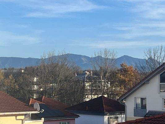 Blick in die Berge vom DG