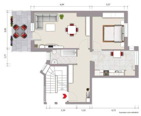 Grundriss ursprünglich